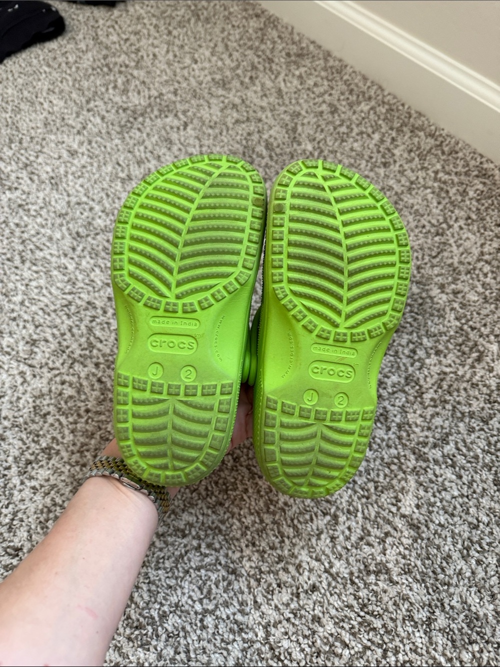 Neon Green Crocs - Picture 5 of 5